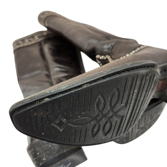 Ariat Womens Black Leather Western Knee High Boots #10011938 Size 6.5 - Picture 14 of 14